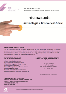 Pós-graduação em Criminologia e Intervenção Social