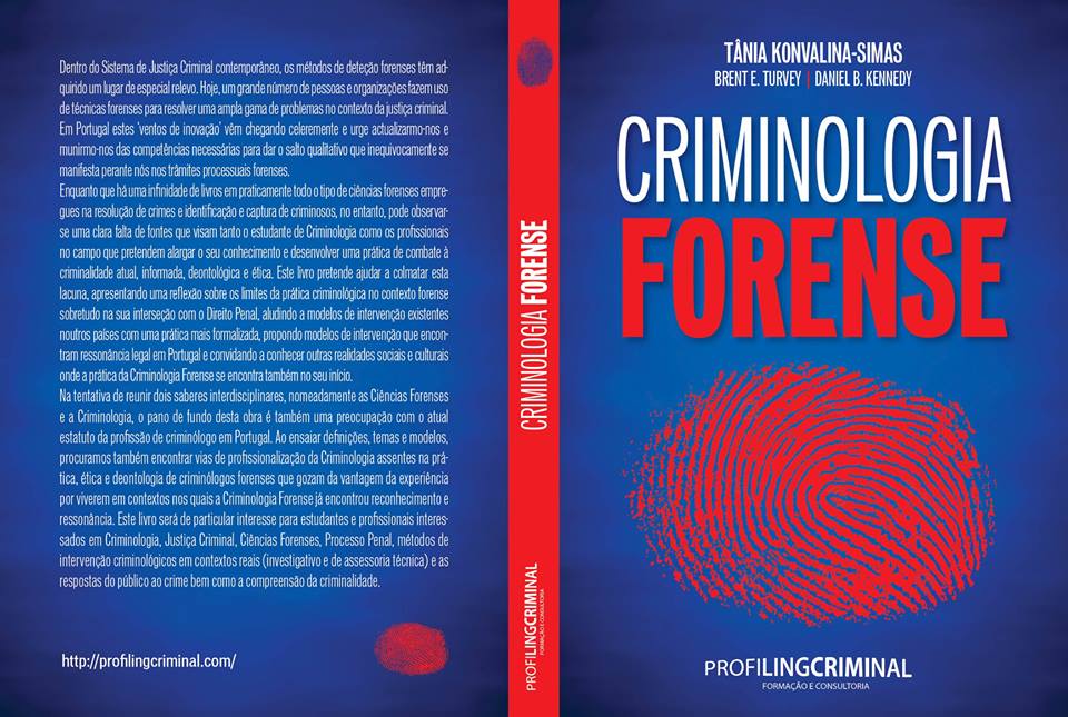 Apresentação do livro "Criminologia Forense" de Tânia Konvalina-Simas